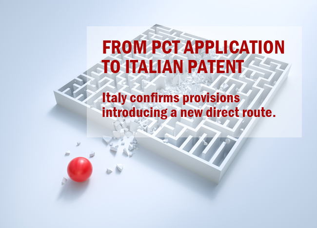 from PCT application to Italian patent