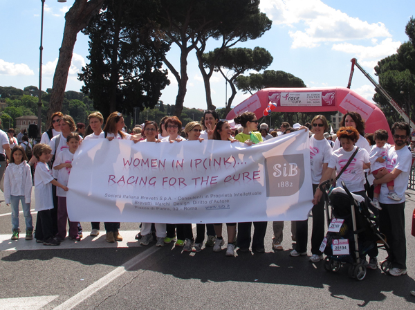 SIB Limbering up to Race for the Cure in Rome