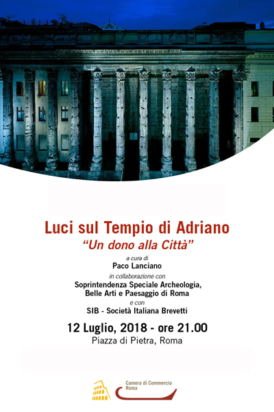 Luci sul Tempio di Adriano