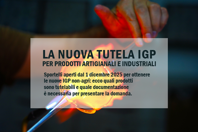 indicazione geografica protetta IGP prodotti artigianali e industriali